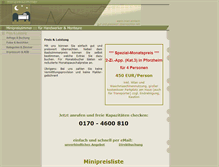 Tablet Screenshot of minipreiszimmer.de